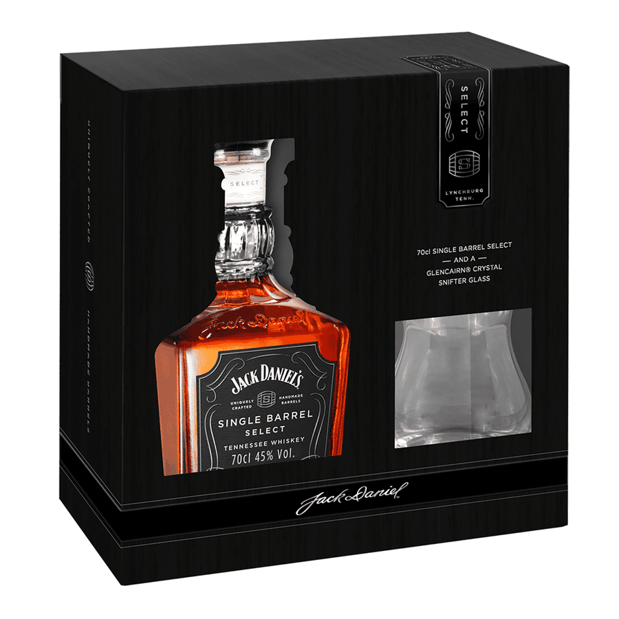 Jack Daniels Single Barrel Select Tennessee Whiskey 700ml + Glencairn Snifter Glass